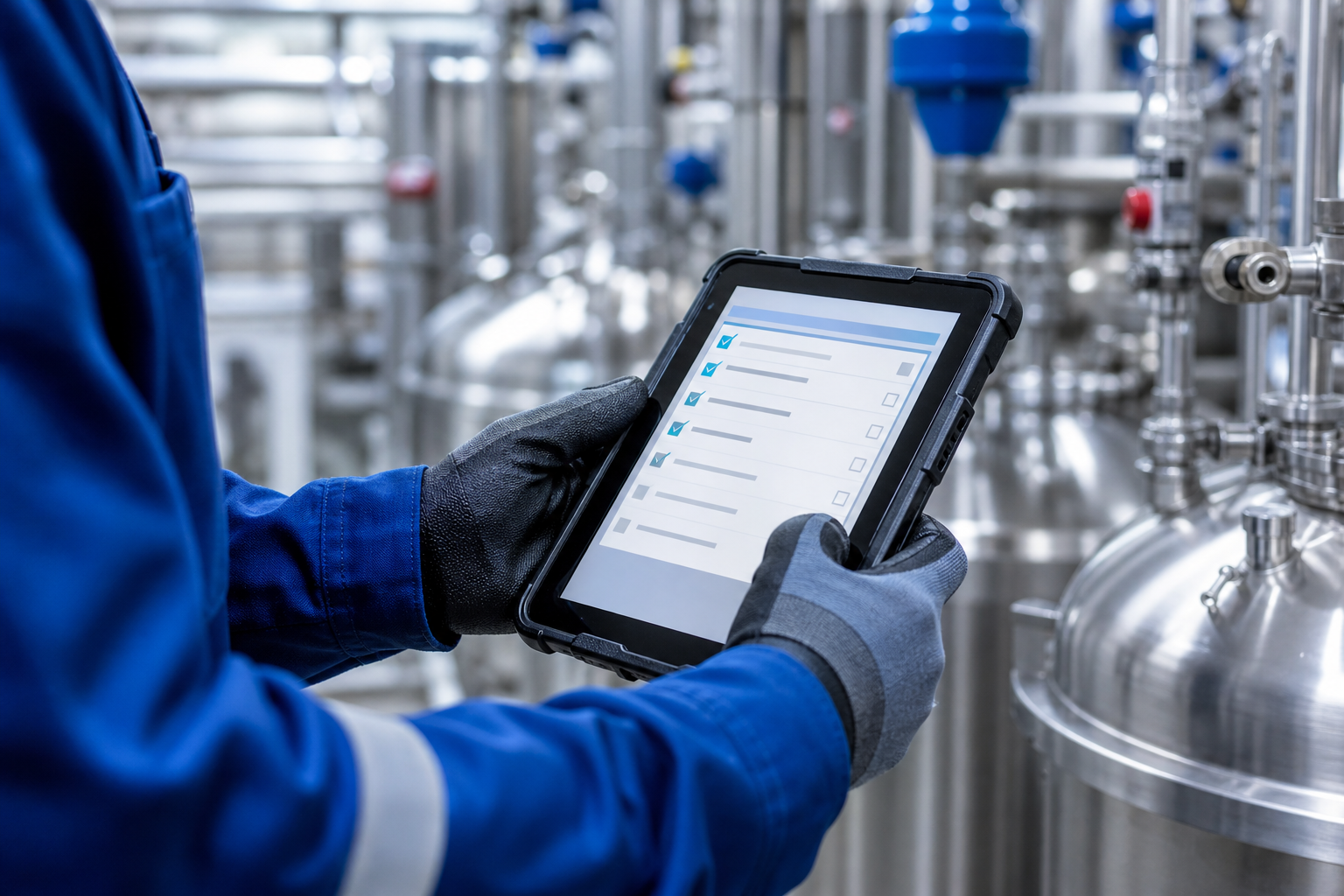 Tablet inspection in chemical plant